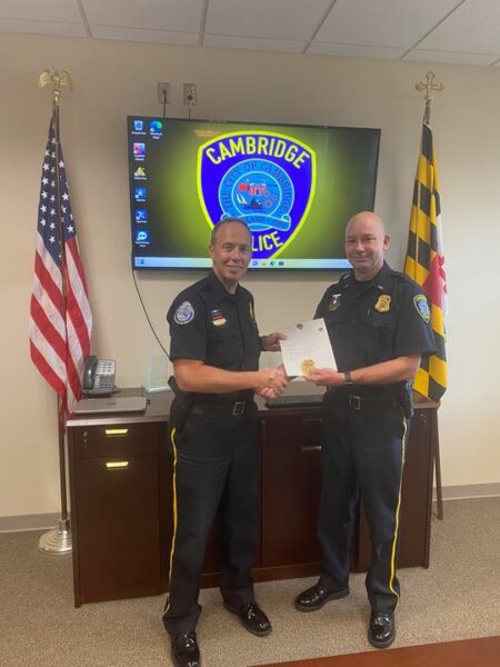 Cambridge Police Congratulate Newest Captain