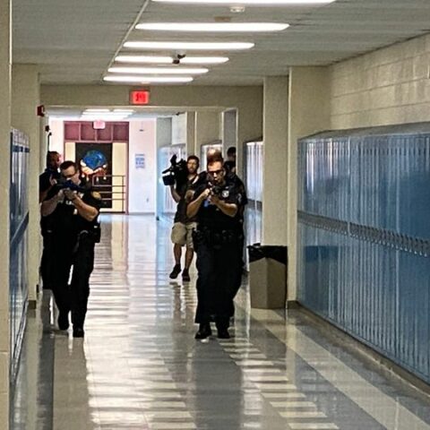 Clarkstown police practice active shooter drill ahead of first day of school - photo licensed by shore news network.
