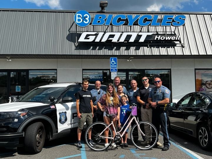 Howell PBA Gives Local Kid New Bike After Hit By Car