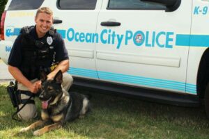 Ocean city police department k-9 uno passes