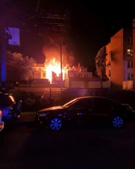 Twelve People Displaced After Fire At Abandonded House Spreads