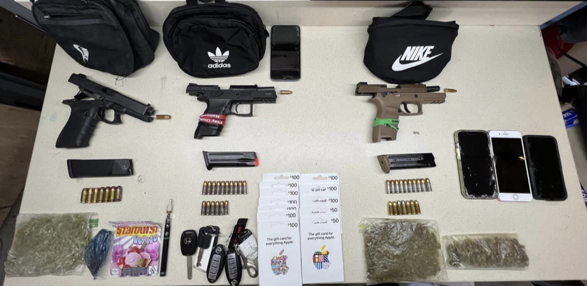 Three Teens Arrested with Loaded Guns, Drugs in Baltimore