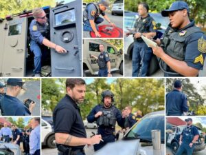 Man who shot woman, barricaded himself in home taken into custody