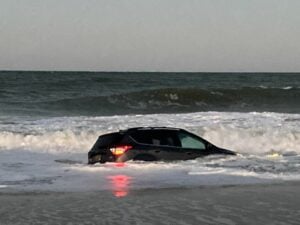 Drunk Driver Charged After Driving Car into Ocean