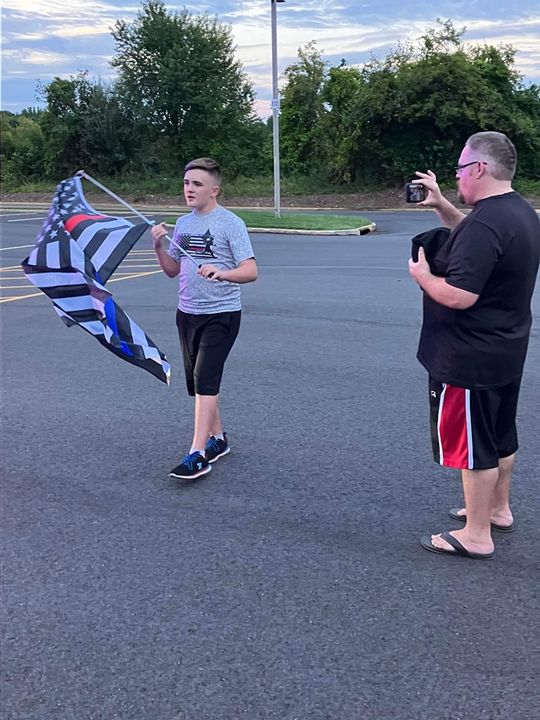 Boy Visits New Jersey on National Tour to Honor Fallen Officers