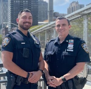 New york police officers investigating illegal street riding locate stolen moped