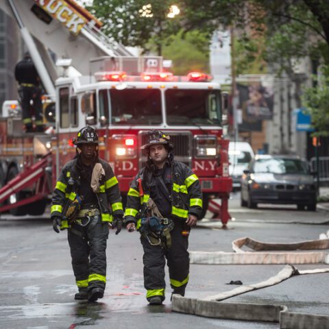 Six injured in nyc fire that forced people to jump from building to safety - photo licensed by shore news network.