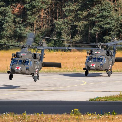 Blackhawk to land at williamstown high school thursday morning - photo licensed by shore news network.