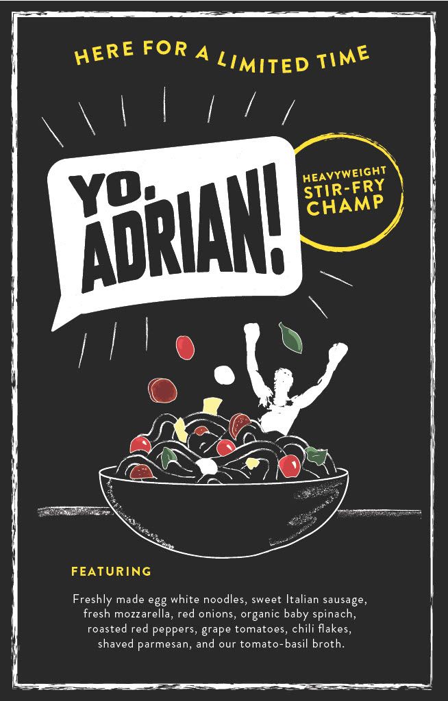 honeygrow Introduces "Yo, Adrian!" a Heavyweight Stir-Fry Champ