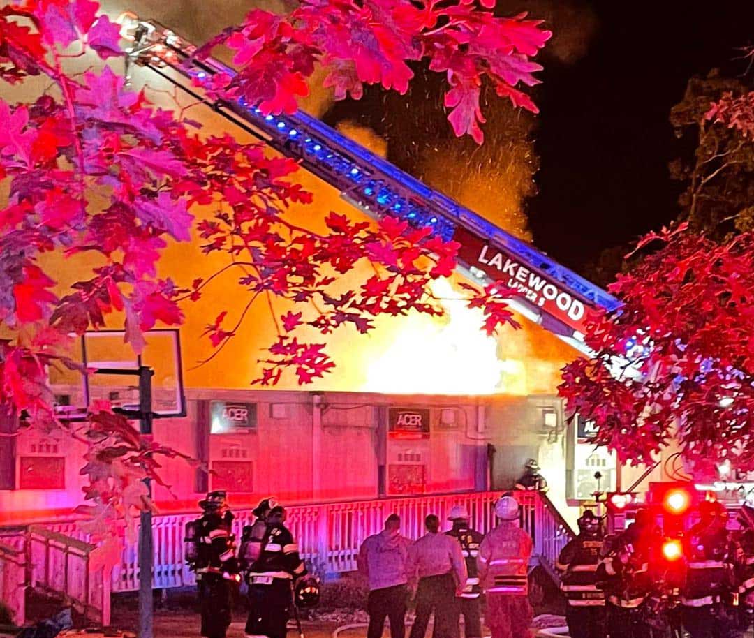 Fire damages modular private school on Cross Street in Lakewood