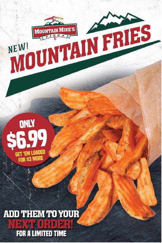 Mountain Mike's Pizza Launches New Mountain Fries for a Limited Time