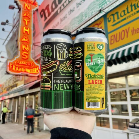 Nathan’s famous launches limited time lager in collaboration with coney island brewing company - photo licensed by shore news network.