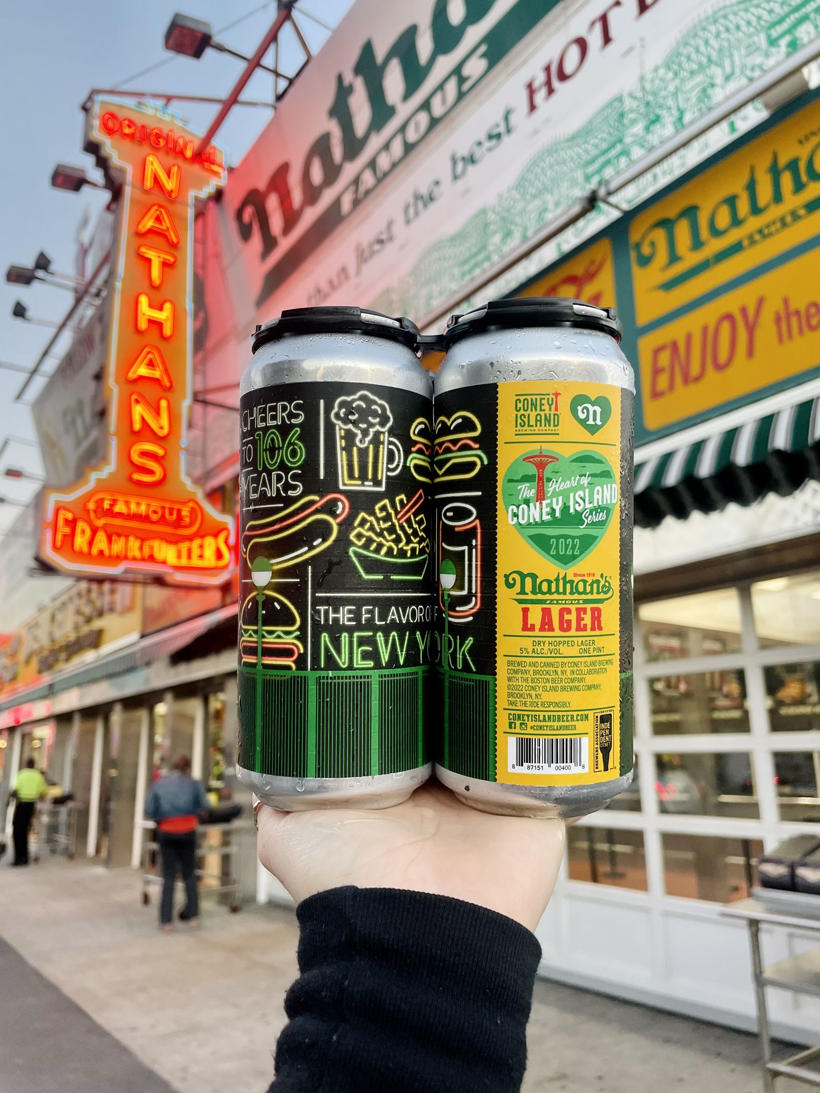 Nathan’s Famous Launches Limited Time Lager in Collaboration With Coney Island Brewing Company