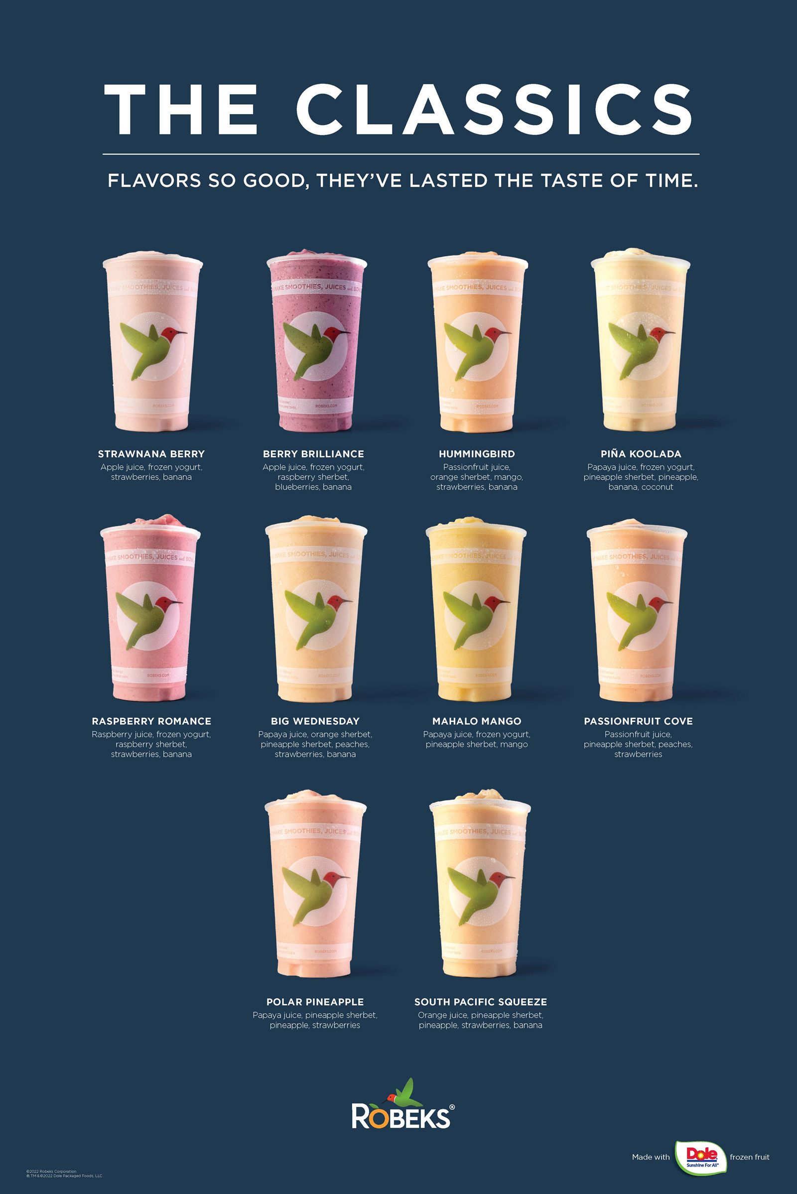 Robeks Shines Spotlight on Classic Smoothies