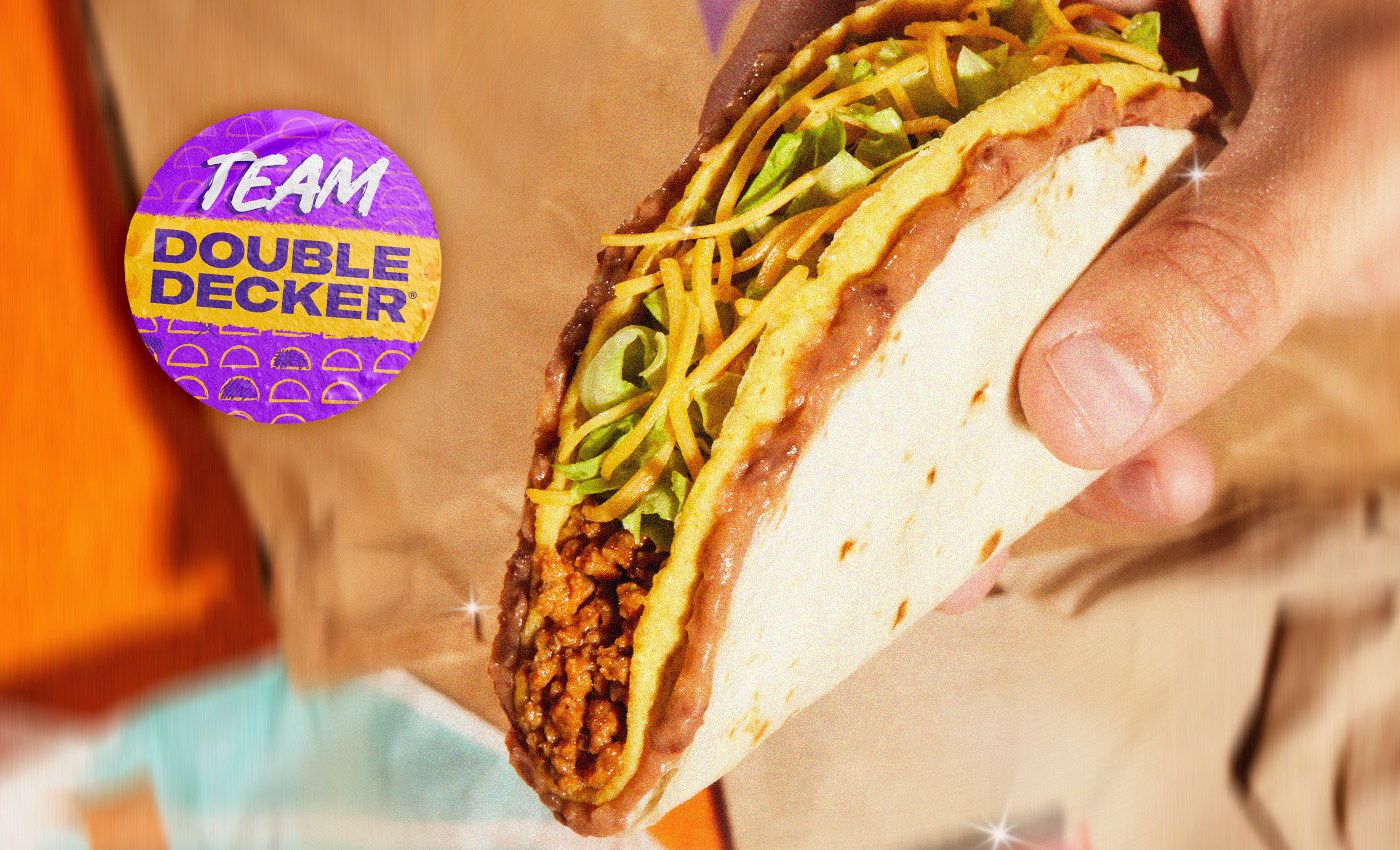 The Double Decker Taco and Enchirito Go Head-to-Head as Taco Bell Fans Vote on Which Will Briefly Return to Menus in 2022