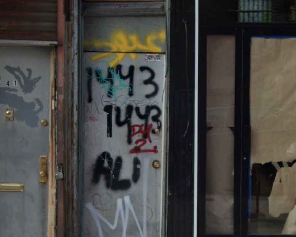 T: On 10/24/22 at approx. 2:10 PM, in front of 1443 Fulton St in Brooklyn, two males engaged in a verbal dispute, then one took out a handgun and began firing, striking a 70-year-old woman in the thigh.