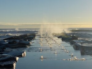 Asbury park photographer captures amazing ocean fountain at the jersey shore