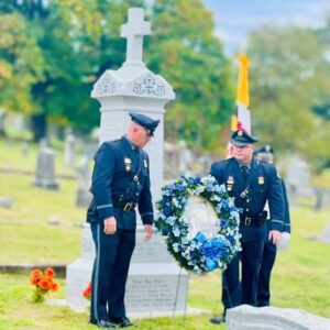 Cumberland honors first police officer killed on duty with new gravestone - photo licensed by shore news network.