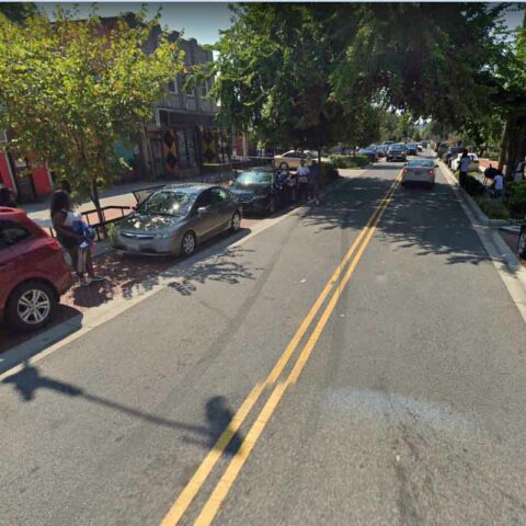 Dc street where three were shot.