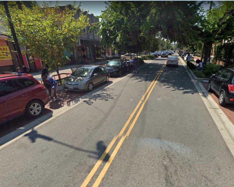 Dc street where three were shot.