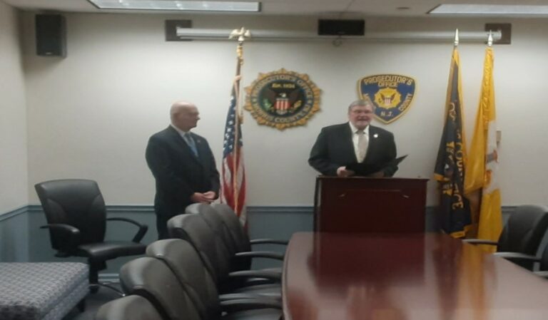 Monmouth county agent recognized for off duty life-saving act on diabetic shock patient - photo licensed by shore news network.