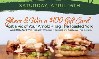 Celebrate National Eggs Benedict Day with The Toasted Yolk Café