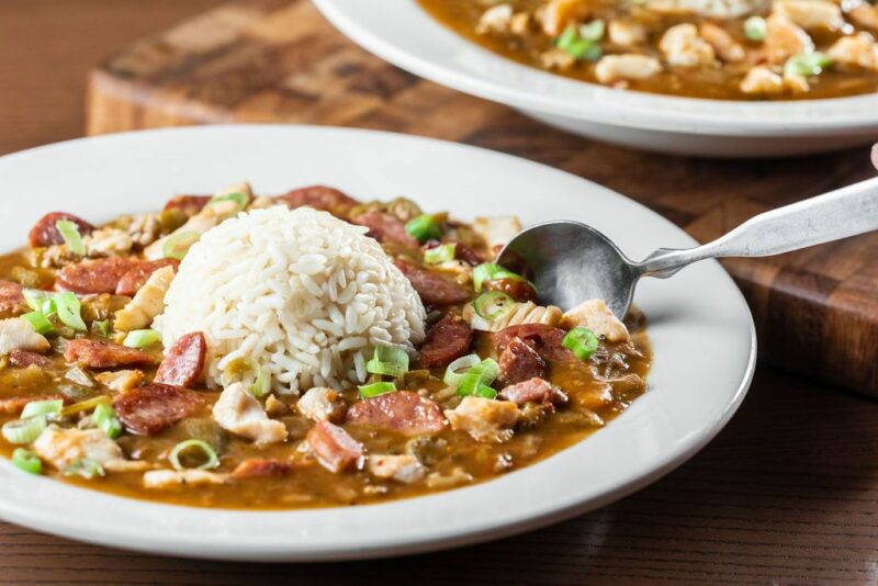Celebrate national gumbo day at razzoo’s cajun cafe for just $5!