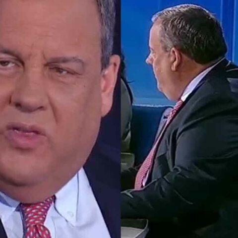 Chris christie mocks trump over his desk at mar-a-lago, he can't believe he's not president - photo licensed by shore news network.