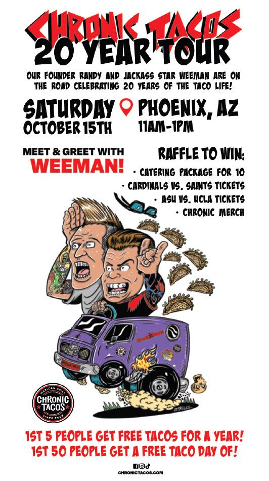 Chronic Tacos Stops in Phoenix To Celebrate Their 20th Anniversary Tour