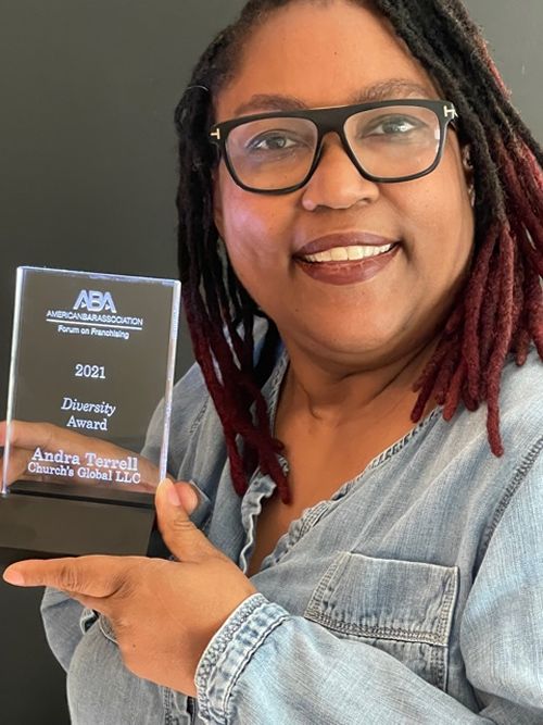 Church's Chicken Vice President Receives Franchising Diversity Award Andra Terrell