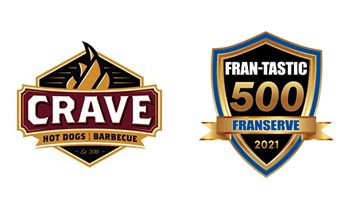 Crave Hot Dogs and BBQ Recognized As a FRAN-TASTIC 500 Brand!