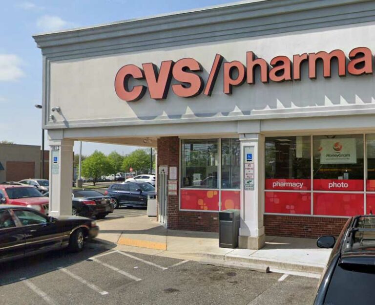 Car crashes into cvs after three-vehicle collision on route 71 in wall township - photo licensed by shore news network.