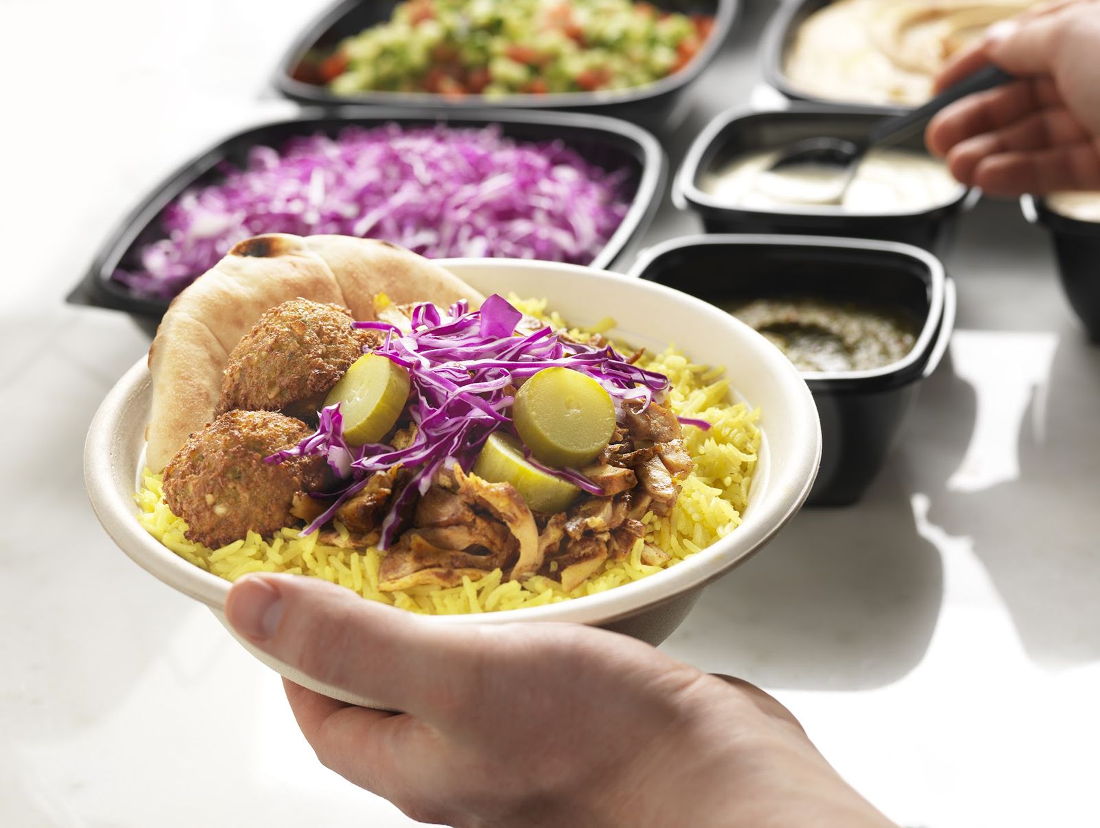 Discover, Delight and Share Naf Naf Middle Eastern Grill's Famous, Crispy Falafel