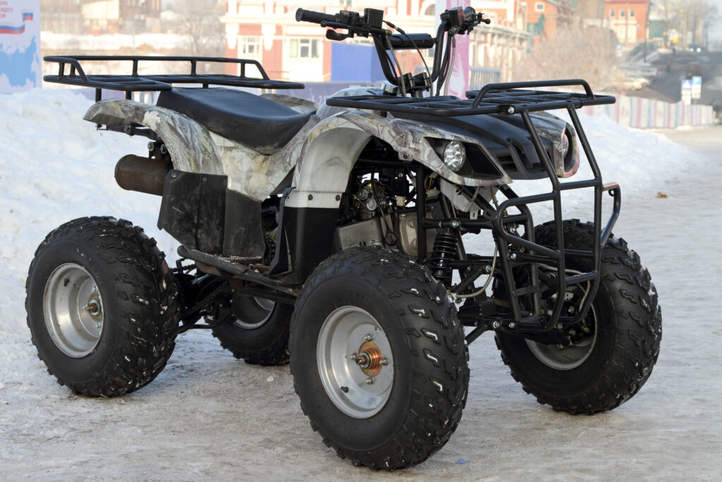 Illegal ATV riders collide with each other while trying to flee from police