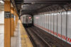 3 Train leaving the Grand Army Plaza Subway Station on the NYC Subway in Brooklyn, New York