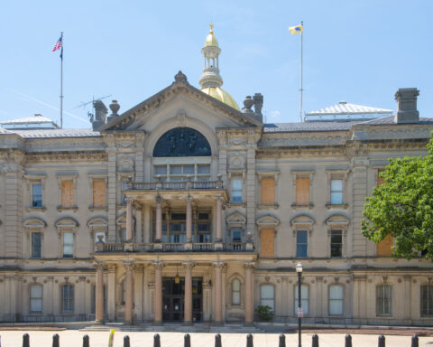 New Jersey State House, Trenton, New Jersey, USA. New Jersey State House is American Renaissance style built in 1792. It is the third-oldest state house in continuous legislative use in the United States.