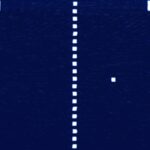 Pong VHS capture play blue