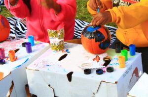 Come paint pumpkins with the evesham township police department