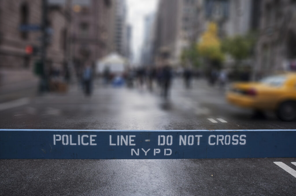 Police Line Do Not Cross. New York City.Photo 51419584 © Superbo