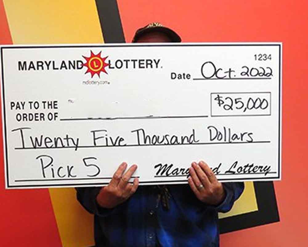 Maryland man celebrates third major lottery win