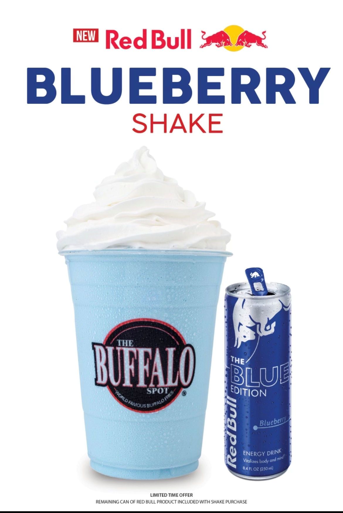 Encinal Brands Debuts New Blueberry Red Bull Shake at All The Buffalo Spot Locations