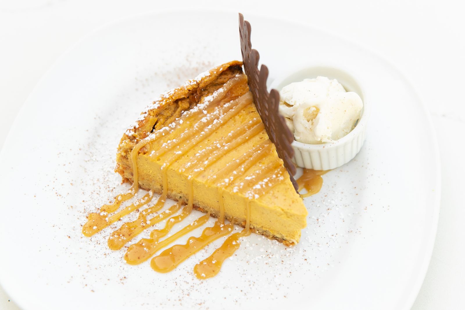 bellagreen Caramel Pumpkin Cheesecake Fall for bellagreen's New Autumn Seasonal Menu