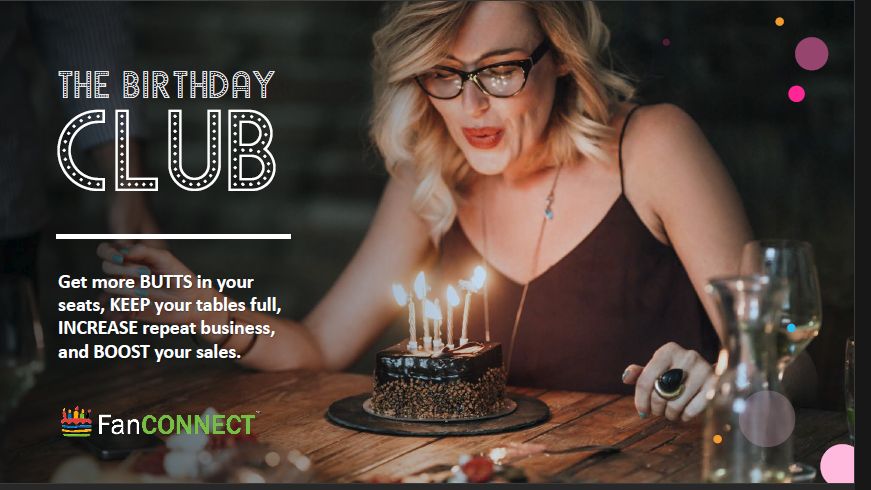 FanCONNECT Birthday Club for Restaurants Launches Nationwide