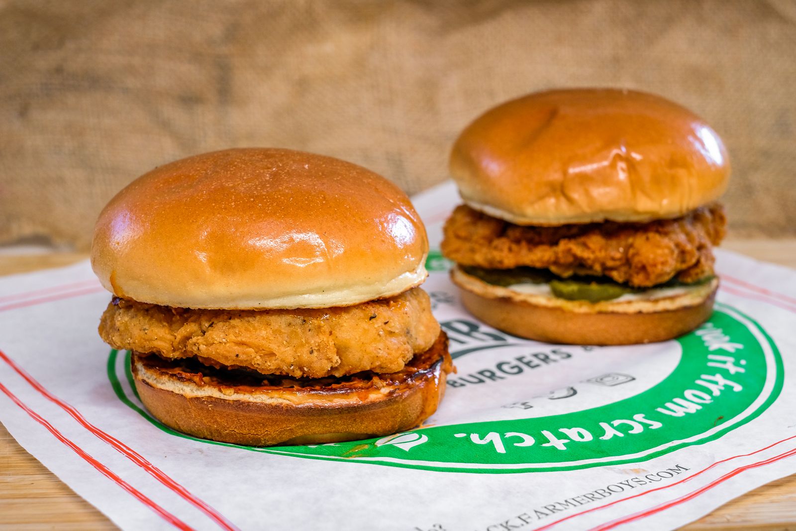Farmer Boys Announces Permanent Addition of Fried Chicken Sandwiches to Menu In celebration of National Hot Chicken Day and outpouring support from guests, Farmer Boys announces the permanent addition of the Fried Chicken Sandwiches to the menu at all locations.