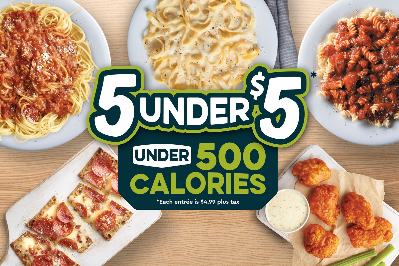 Fazoli's Introduces Five Craveable Favorites Under $5, All Less Than 500 Calories