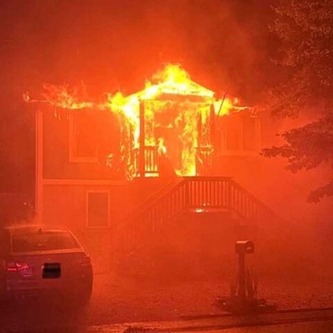 Fire damages home in manahawkin overnight - photo licensed by shore news network.