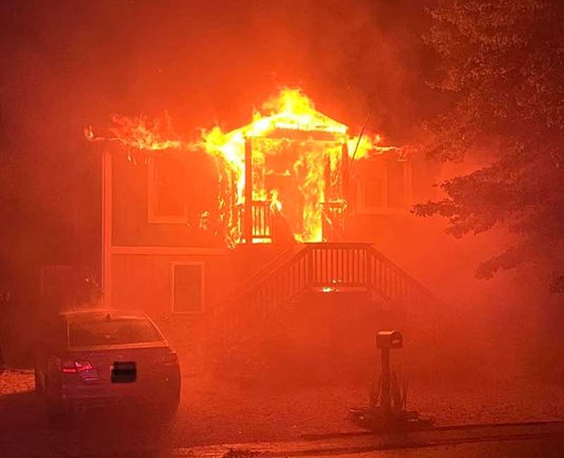 Fire damages home in Manahawkin overnight