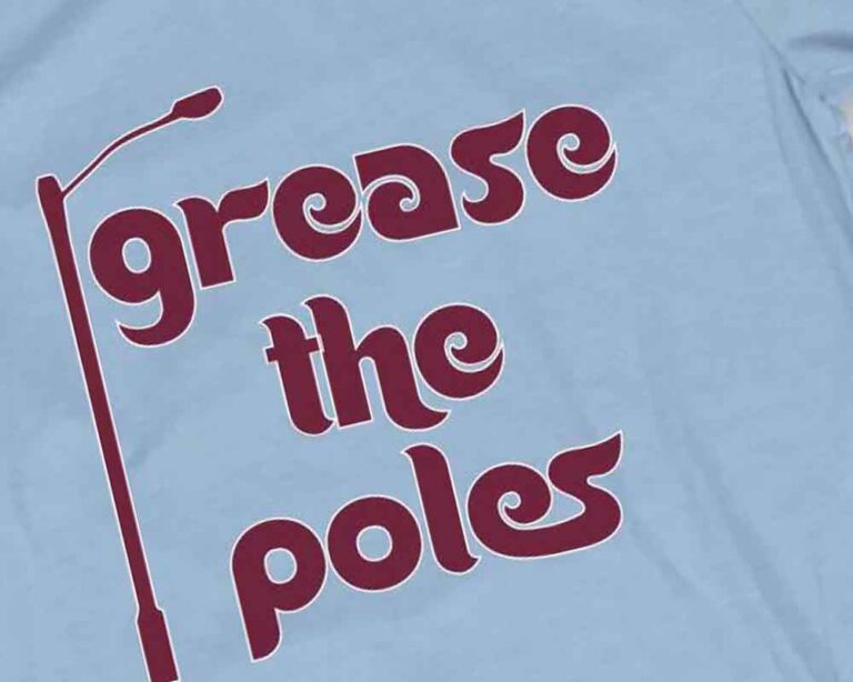 Grease the poles - Bar Stool Sports shirt