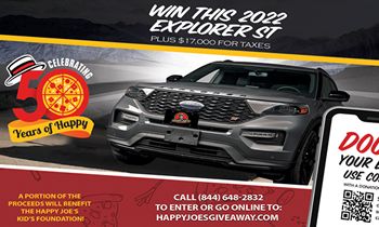 Happy Joe’s Kicks Off 50th Anniversary with Car Giveaway