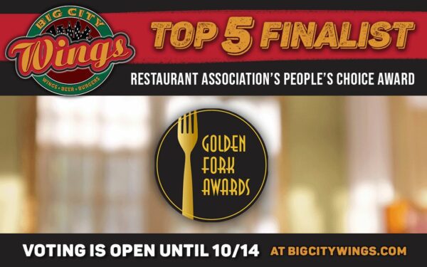 Houston’s Local Wing Joint, Big City Wings, Top Five Finalist for the Greater Houston Texas Restaurant Association’s People’s Choice Award